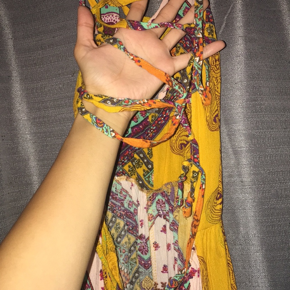 Bohemian Romper Open Back And Front - image 5